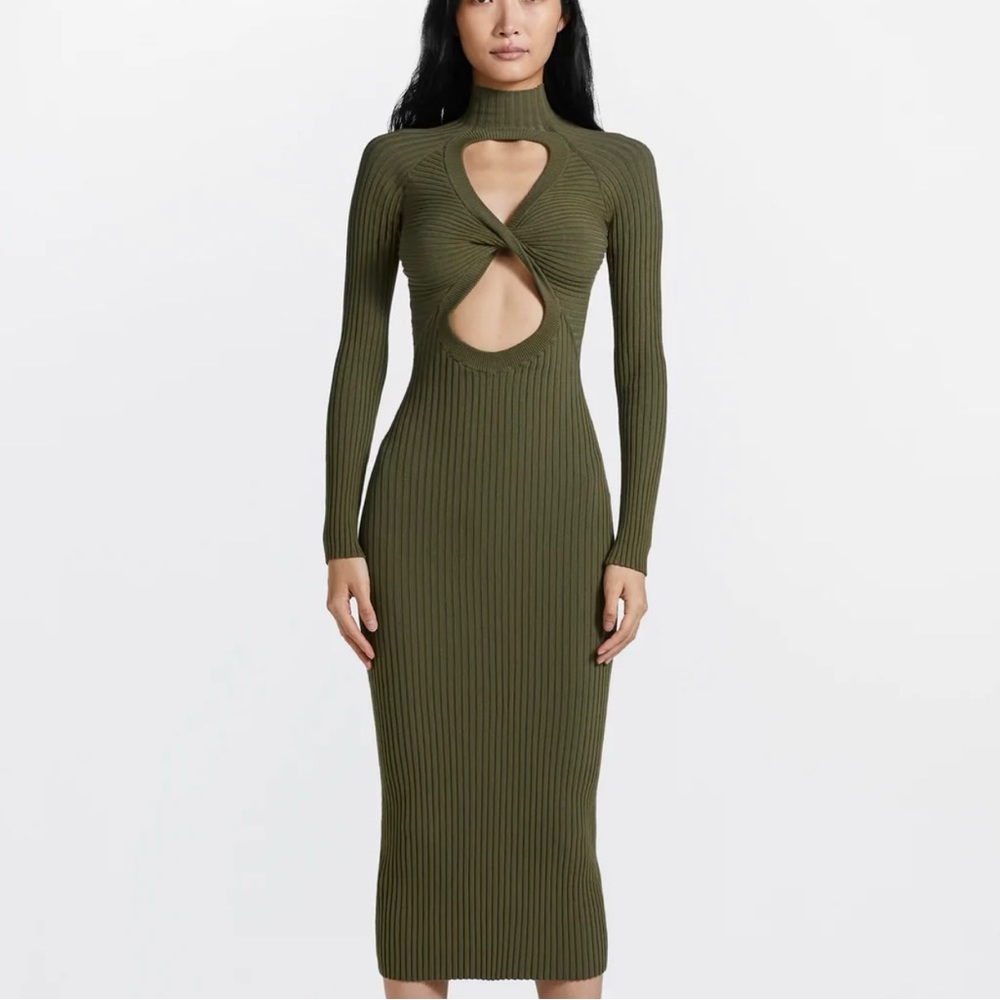 NEW Dion Lee Ribbed Knit Reversible Dress